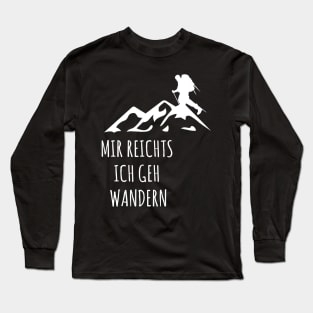 Hiking in the Harz Mountains the right shirt as a gift Long Sleeve T-Shirt